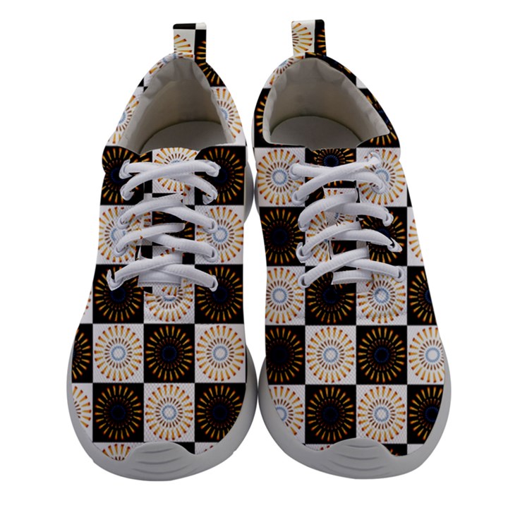 Illustration Checkered Pattern Decoration Athletic Shoes