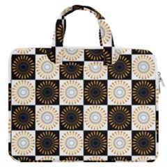 Illustration Checkered Pattern Decoration Macbook Pro 13  Double Pocket Laptop Bag by Sapixe