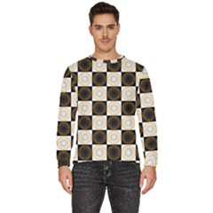 Illustration Checkered Pattern Decoration Men s Fleece Sweatshirt by Sapixe