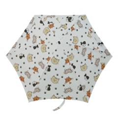 Cat Kitten Design Pattern Mini Folding Umbrellas by Sapixe