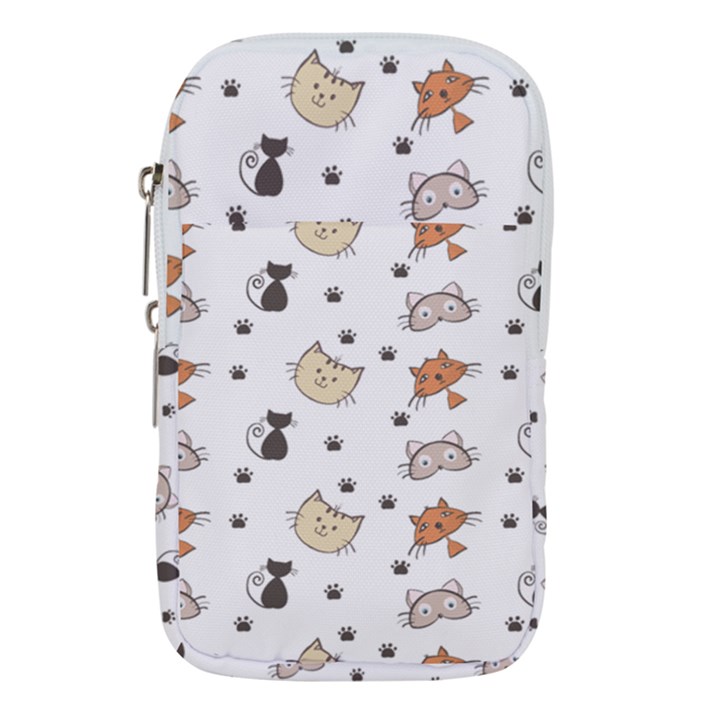 Cat Kitten Design pattern Waist Pouch (Large)