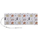 Cat Kitten Design pattern Roll Up Canvas Pencil Holder (M) View1