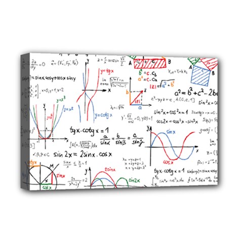 Math Formula Pattern Deluxe Canvas 18  X 12  (stretched) by Sapixe