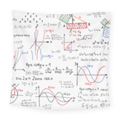 Math Formula Pattern Square Tapestry (large) by Sapixe