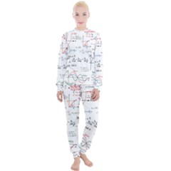 Math Formula Pattern Women s Lounge Set by Sapixe