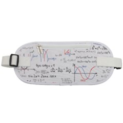 Math Formula Pattern Rounded Waist Pouch by Sapixe