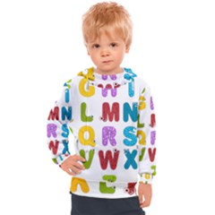 Vectors Alphabet Eyes Letters Funny Kids  Hooded Pullover by Sapixe