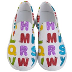 Vectors Alphabet Eyes Letters Funny Men s Lightweight Slip Ons by Sapixe