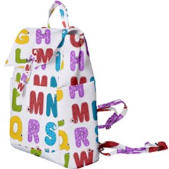 Vectors Alphabet Eyes Letters Funny Buckle Everyday Backpack by Sapixe