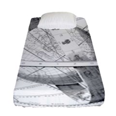 Constellations Celestial Moon Earth Fitted Sheet (single Size) by Sapixe