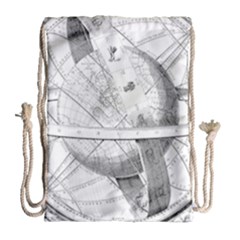 Constellations Celestial Moon Earth Drawstring Bag (large) by Sapixe