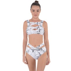 Constellations Celestial Moon Earth Bandaged Up Bikini Set  by Sapixe