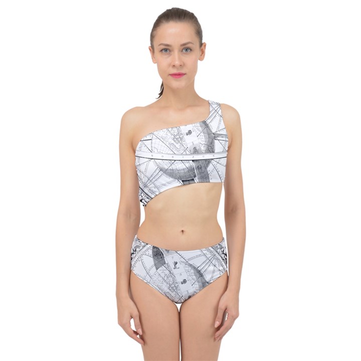 Constellations Celestial Moon Earth Spliced Up Two Piece Swimsuit