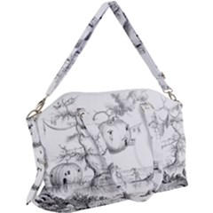 Vectors Fantasy Fairy Tale Sketch Canvas Crossbody Bag by Sapixe