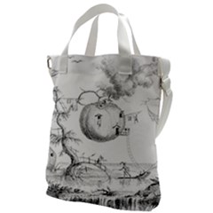 Vectors Fantasy Fairy Tale Sketch Canvas Messenger Bag by Sapixe