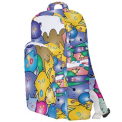 Cats Cartoon Cats Colorfulcats Double Compartment Backpack by Sapixe