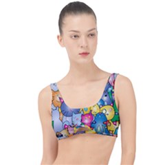 Cats Cartoon Cats Colorfulcats The Little Details Bikini Top by Sapixe