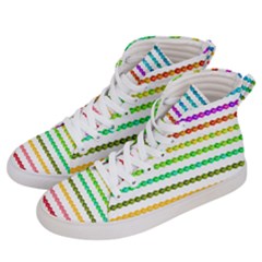 Ribbons Sequins Embellishment Men s Hi-top Skate Sneakers by Sapixe