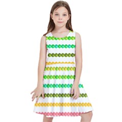 Ribbons Sequins Embellishment Kids  Skater Dress by Sapixe