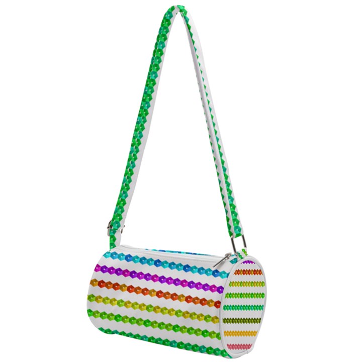 Ribbons Sequins Embellishment Mini Cylinder Bag