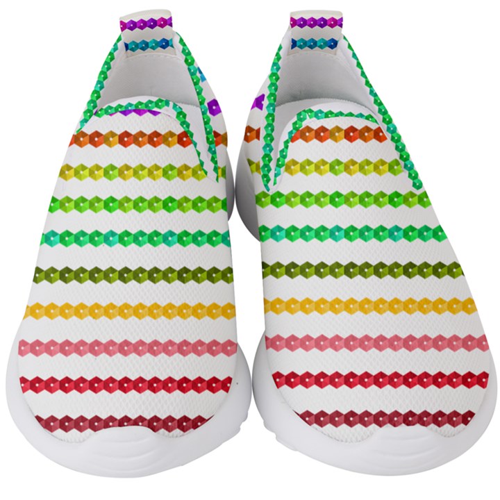 Ribbons Sequins Embellishment Kids  Slip On Sneakers