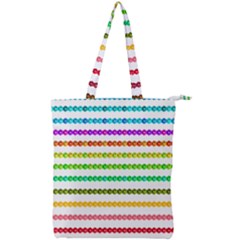 Ribbons Sequins Embellishment Double Zip Up Tote Bag by Sapixe