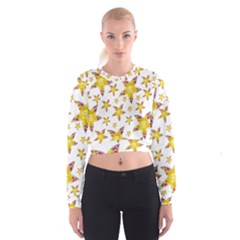 Isolated Transparent Starfish Cropped Sweatshirt