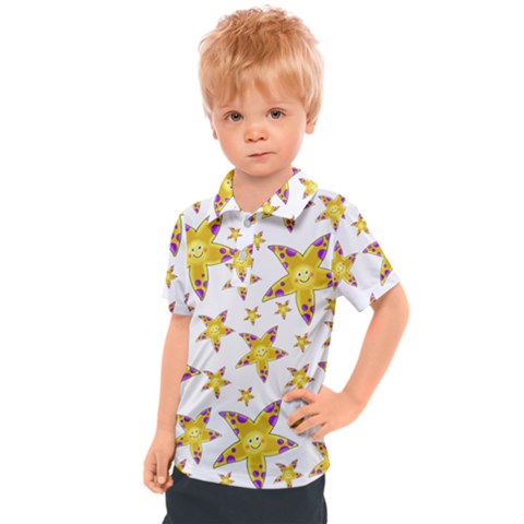 Isolated Transparent Starfish Kids  Polo Tee by Sapixe