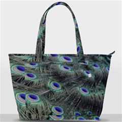 Plumage Peacock Feather Colorful Back Pocket Shoulder Bag  by Sapixe