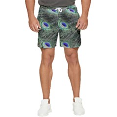 Plumage Peacock Feather Colorful Men s Runner Shorts