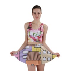 Houses City Architecture Building Mini Skirt