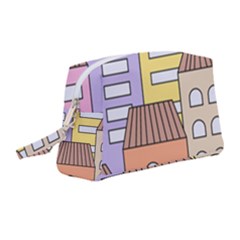 Houses City Architecture Building Wristlet Pouch Bag (medium) by Sapixe