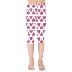 Illustration Watermelon Fruit-food Melon Kids  Capri Leggings  by Sapixe