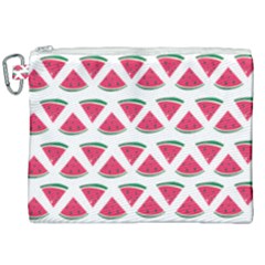 Illustration Watermelon Fruit-food Melon Canvas Cosmetic Bag (xxl) by Sapixe