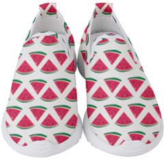 Illustration Watermelon Fruit-food Melon Kids  Slip On Sneakers by Sapixe