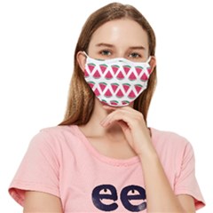 Illustration Watermelon Fruit-food Melon Fitted Cloth Face Mask (adult) by Sapixe