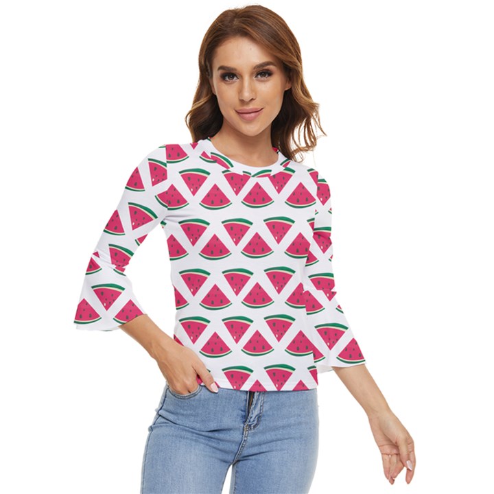 Illustration Watermelon Fruit-food Melon Bell Sleeve Top