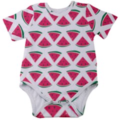 Illustration Watermelon Fruit-food Melon Baby Short Sleeve Onesie Bodysuit by Sapixe