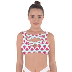 Illustration Watermelon Fruit Food Melon Bandaged Up Bikini Top by Sapixe