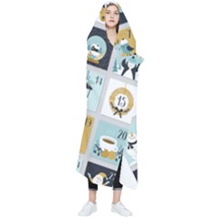 Advent Calendar Wearable Blanket by Sapixe