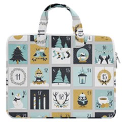 Advent Calendar Macbook Pro 16  Double Pocket Laptop Bag  by Sapixe