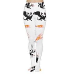 Phoenix Dragon Fire Bird Tights by Sapixe