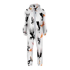 Phoenix Dragon Fire Bird Hooded Jumpsuit (kids) by Sapixe