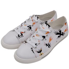 Phoenix Dragon Fire Bird Men s Low Top Canvas Sneakers by Sapixe