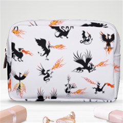 Phoenix Dragon Fire Bird Make Up Pouch (medium) by Sapixe