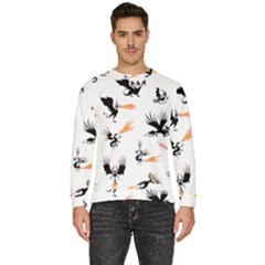 Phoenix Dragon Fire Bird Men s Fleece Sweatshirt by Sapixe