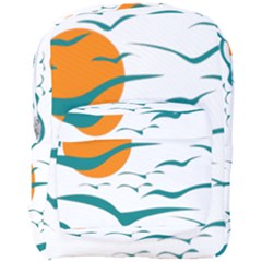 Sunset Glow Sun Bird Full Print Backpack