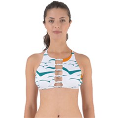 Sunset Glow Sun Bird Perfectly Cut Out Bikini Top