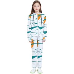 Sunset Glow Sun Bird Kids  Tracksuit by Sapixe