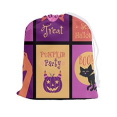 Halloween Cute Cartoon Drawstring Pouch (2xl) by Sapixe